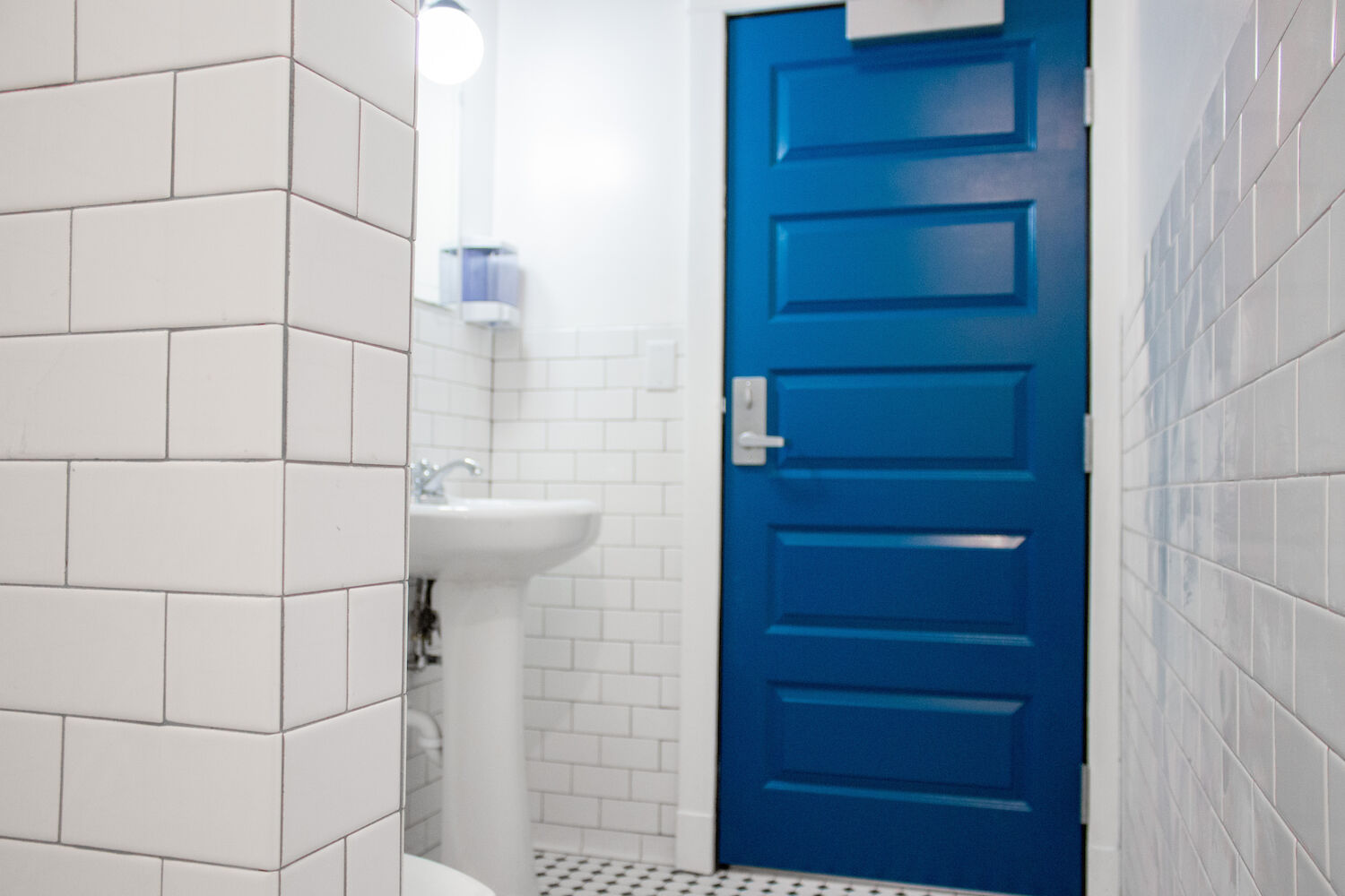 Shared restrooms for dormitory guests and Euro Room Guests.