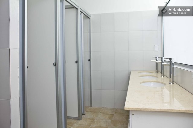 Clean and Modern Shared Bathrooms