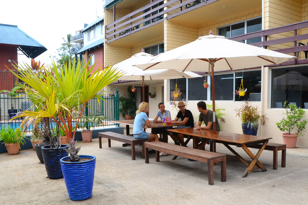 Outdoor dining area