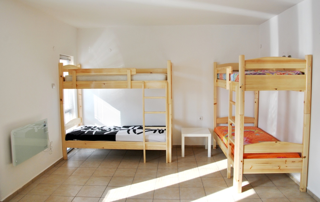 8 bed dormitory room