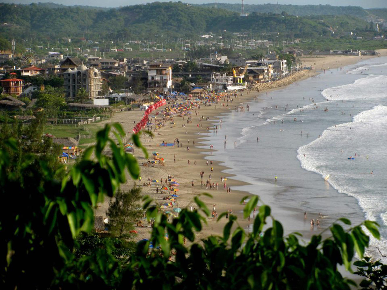 view of the beach from la punta