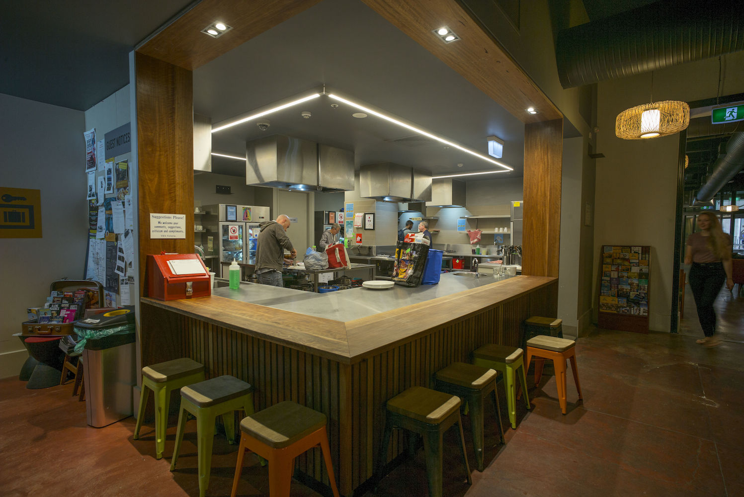 Melbourne Central YHA Kitchen