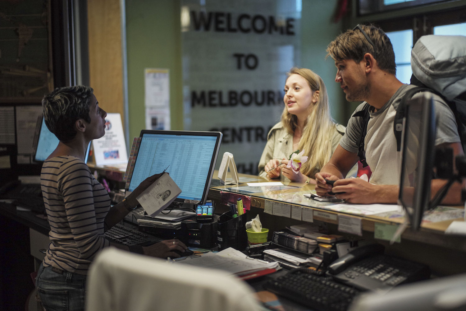 Melbourne Central YHA Reception