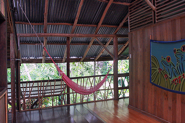 corridor with hammock