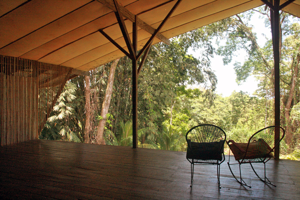 upper terrace and yoga deck