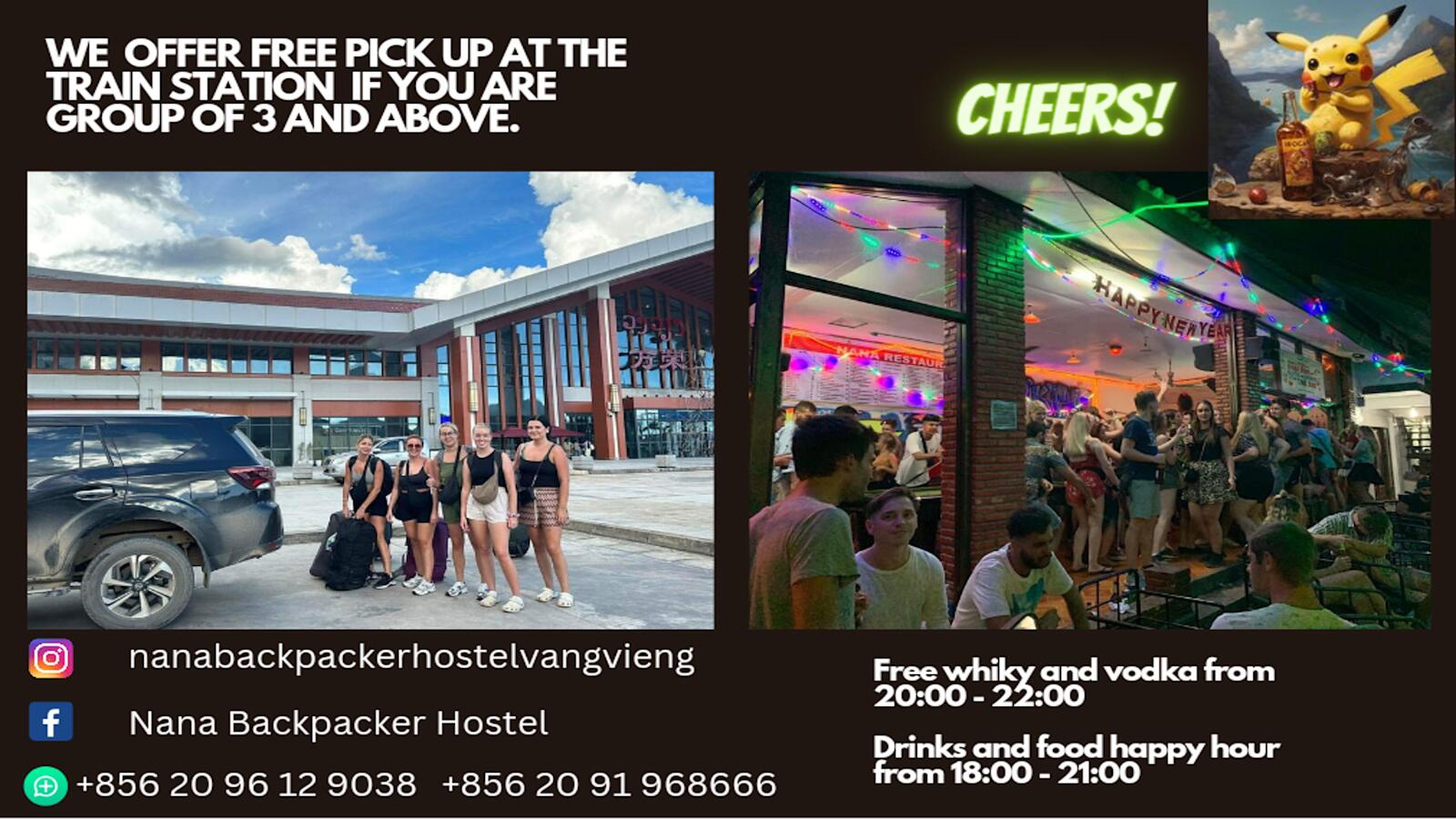 Nana Backpackers Hostel, Vang Vieng