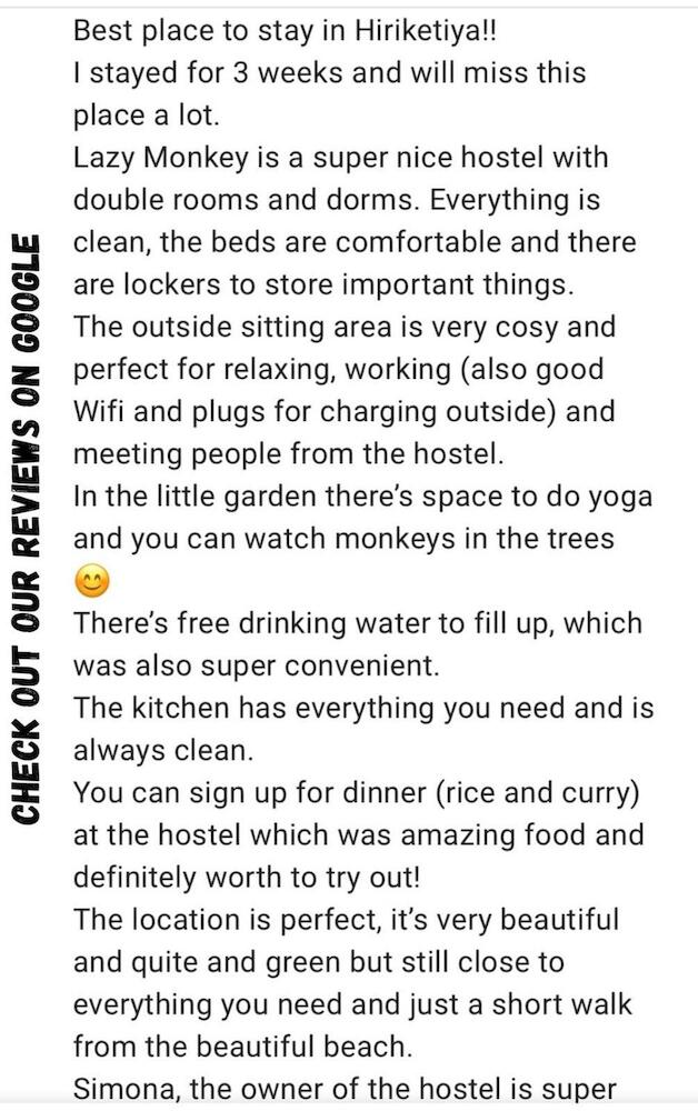 Lazy Monkey Surfhostel - Sri Lanka, Hiriketiya