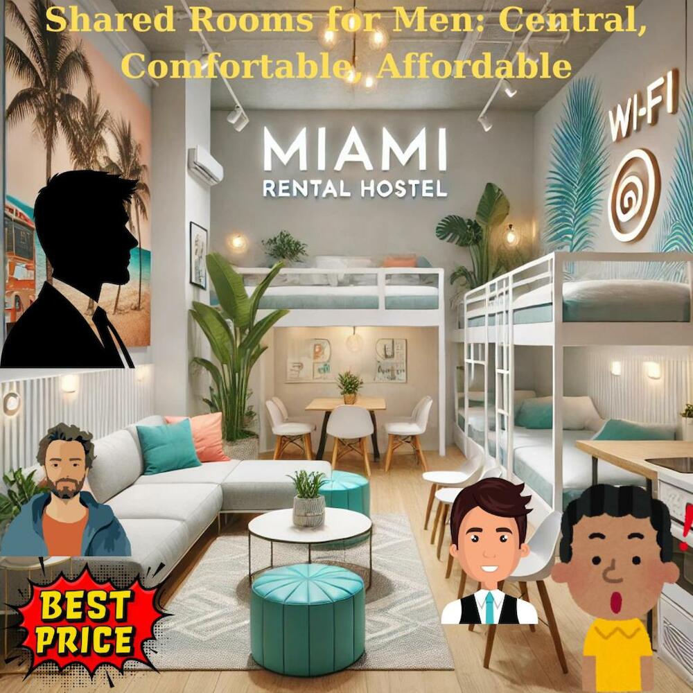 104 Miami Men's Hostel & Budget Rooms& Bed Sharing, Miami Beach