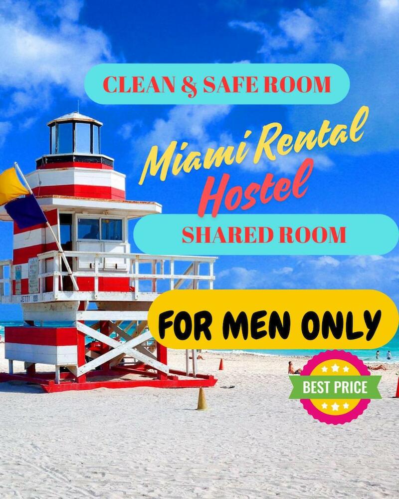 104 Miami Men's Hostel & Budget Rooms& Bed Sharing, Miami Beach