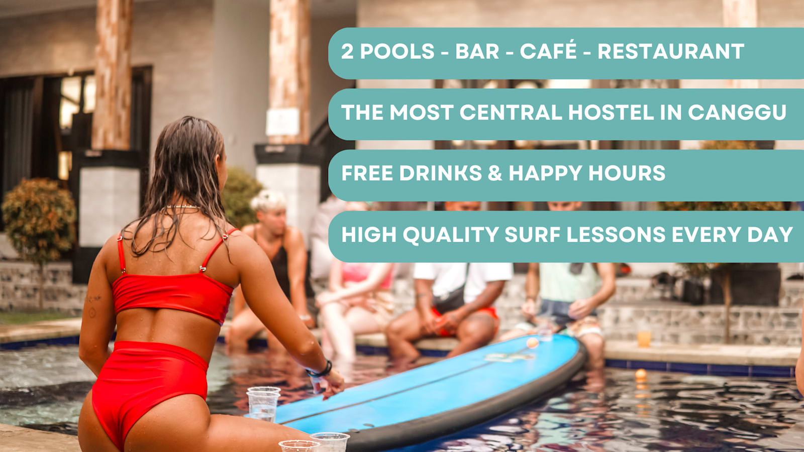 Surf & Party - Hostel Somewhere Else, Canggu